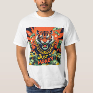 Fierce Tiger – JUST MONEY Urban Pop Art  T-Shirt