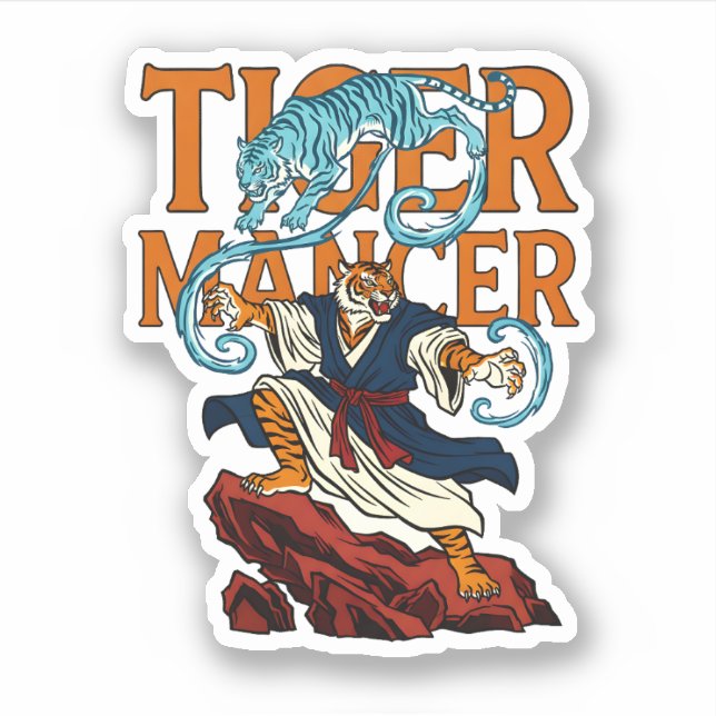 Fierce Tiger Mancer Master Asian Fantasy Spirit  (Front)