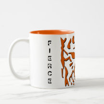 Fierce Tiger Mug in Orange