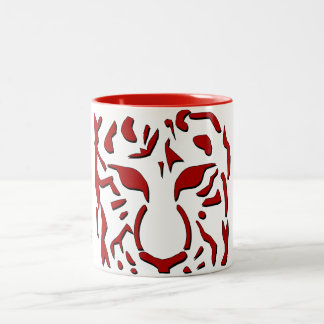 Fierce Tiger Mug in Red
