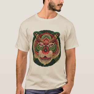 Fierce Tribal Tiger Face T-Shirt