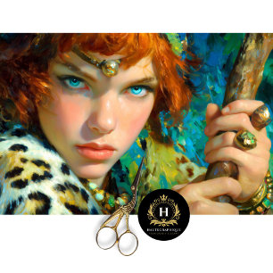 Fierce Tribal Warrior Decoupage Tissue Paper