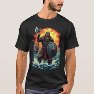 Fierce Viking Warrior Graphic Tee