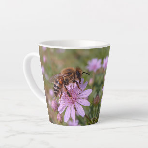 Fierce Wasp Attack Macro Nature Photo Latte Mug
