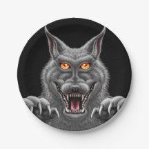 Fierce Werewolf Paper Party Plates