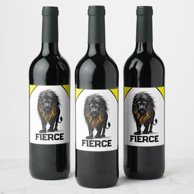 Fierce Wine Label (Bottles)
