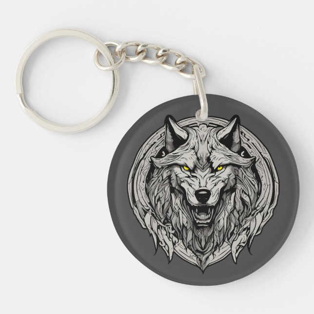 Fierce Wolf Mandala : Symbole de force (Devant)