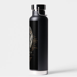 Fiercely Free Minimalist Silhouette Tumbler Water Bottle