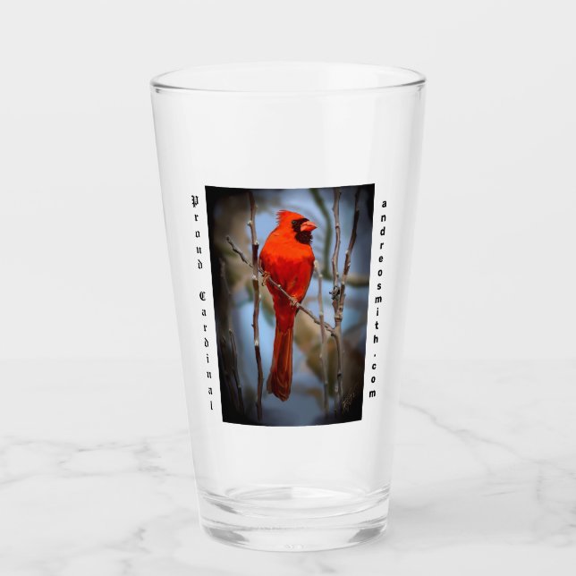 Fière Cardinale - Verre à boire (Devant)
