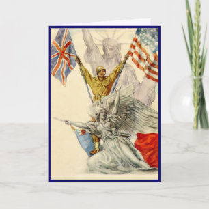 Fière de vous Carte Vintage de soldat