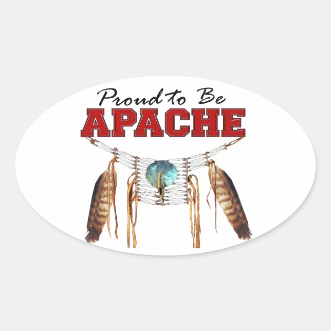 Fière d'être Apache Sticker (Devant)