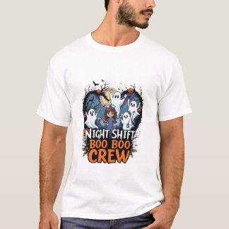 fière infirmière d'Halloween, t-shirt design