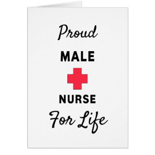 Fière infirmière masculine