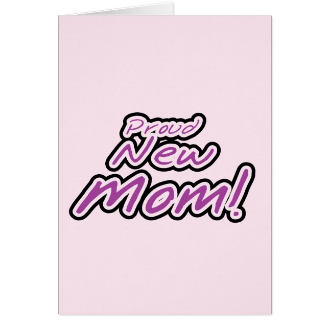 Fière nouvelle maman Purple Texte Tshirts et cadea (Devant)