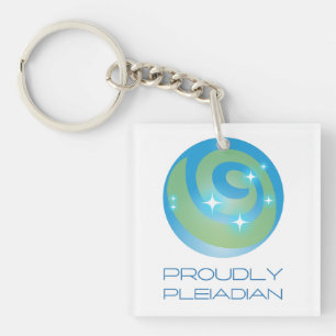 Fièrement Pleiadien Turquoise Porte - clé Starseed