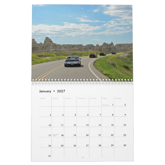 Fiero Tour Fash Back 2013 Calendar (Jan 2027)