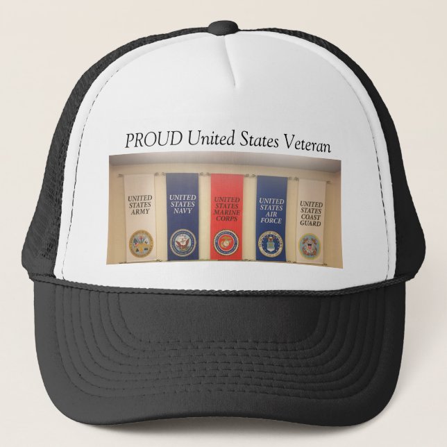 Fiers Casquette vétéran des États-Unis (Devant)