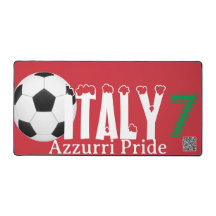 Fierté Azzurri Italie : Tapis de jeu personnalisé 