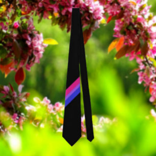 Fierté bisexuelle Cravate diagonale : Gras et Vibr