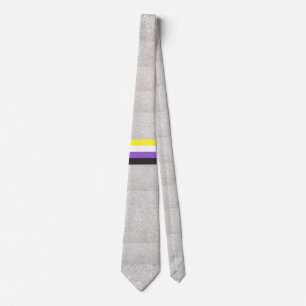 Fierté de cravate non-binaire arc-en-ciel LGBTI