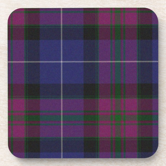 Fierté écossaise Plaid Cork Dessous de verre arriè (Devant)