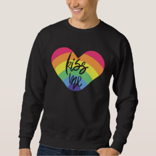 Fierté - embrasse-moi. l'amour est juste. sweat -