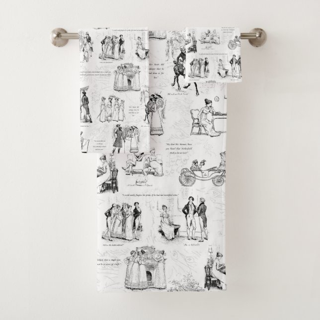 Fierté et préjugé Citations de toile blanche noire (En situation)
