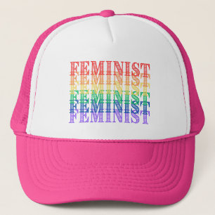fierté féministe casquette arc-en-ciel