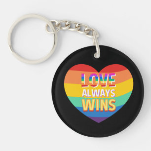 Fierté gay - l'amour gagne toujours. Couleur arc-e