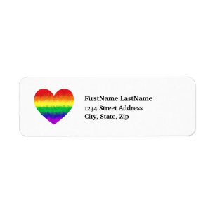 Fierté Géométrique Rainbow Heart LGBT Love