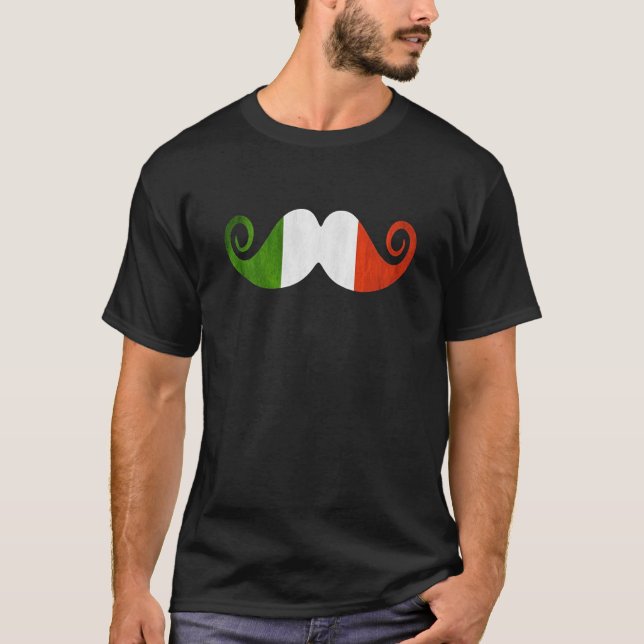 Fierté ITALIENNE DRÔLE de T-SHIRT de MOUSTACHE de (Devant)