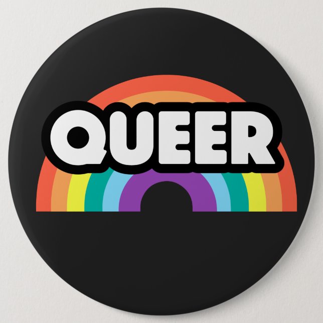 fierté - L'amour arc-en-ciel gay est amour. Badge (Devant)