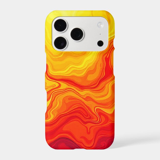Fiery Abstract Flow Art (Back)