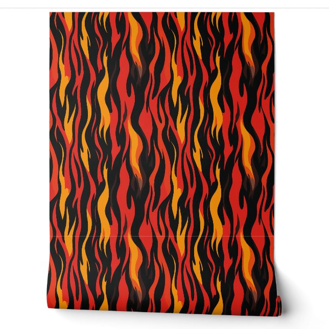 Fiery Abstract Pattern Wallpaper (Unrolling)
