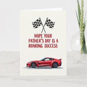 Fiery Auto Fathers Day Card