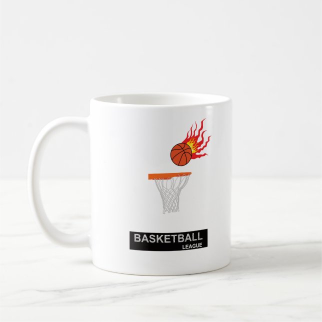  Fiery ball going into the basket Coffee Mug (Left)