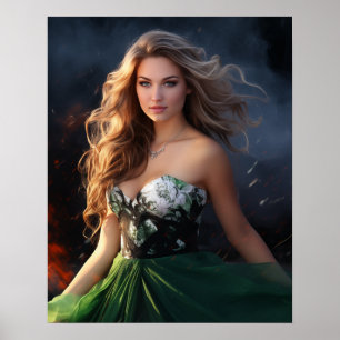 Fiery Beauty Poster