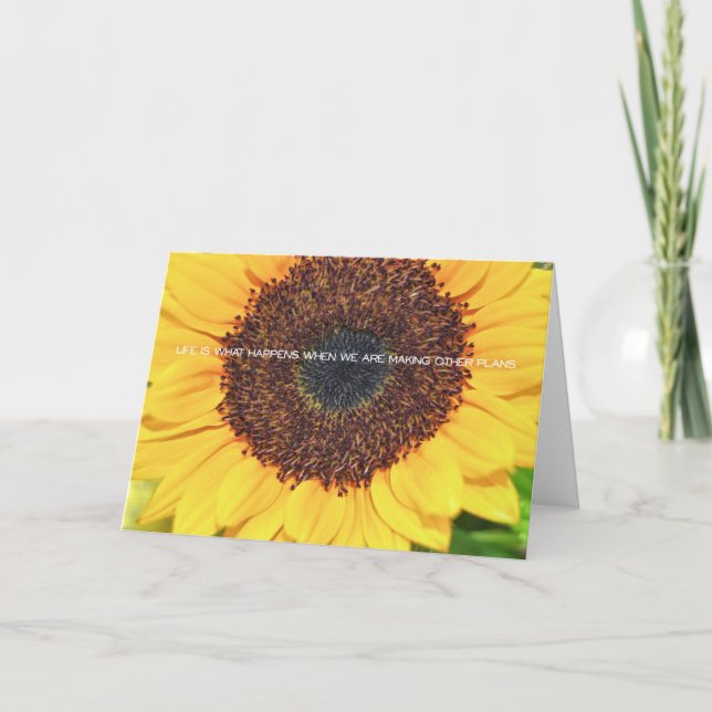 FIERY BLOOM Greeting Card (Front)