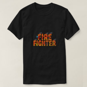 Fiery Bold & Dynamic Fireman Appreciation T-Shirt