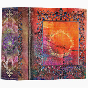 Fiery Celctic Sun Fairy Ancient Tome Binder