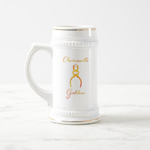 Fiery Chainmaille Goddess Beer Stein