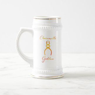 Fiery Chainmaille Goddess Beer Stein