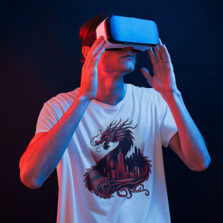 Fiery Chicago Dragon - Lunar New Year 2024 T-Shirt