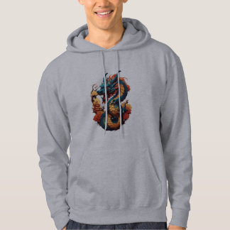 Fiery Chinese Dragon t-Shirt Hoodie
