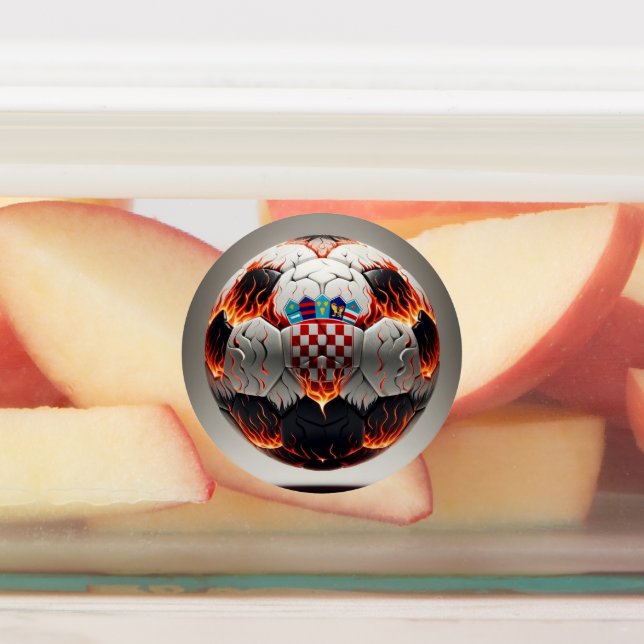 Fiery Croatian Soccer Ball   (Affixed)