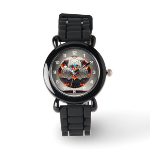Fiery Croatian Soccer Ball Watch