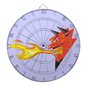 Fiery Devil's Head_flame-spitting Dartboard