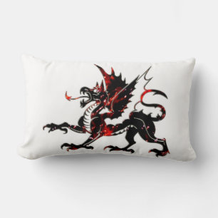 Fiery Dragon Lumbar Pillow