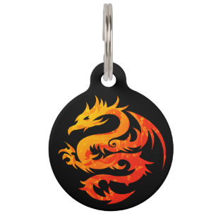 FIERY DRAGON PET TAG