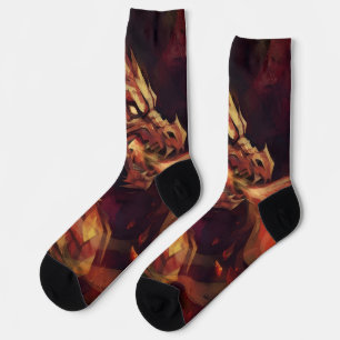 Fiery Dragon Socks